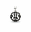 Shri Ganesha Silver Plated Pendant - Symbol of Blessings and New Beginnings