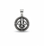 Shri Ganesha Silver Plated Pendant - Symbol of Blessings and New Beginnings