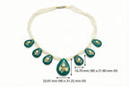Handcrafted Green Onyx & Diamond Polki Necklace with Seed Pearl Strands – Royal Kundan Jewelry for Women