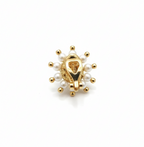 Maharashtrian Style Nath Nose Pin | Red Stone & Pearl Kundan Design | Gold Plated Traditional Clip-On Nose Ring for Women