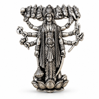 Shri Krishna Virat Roop Brooch Silver Plated Brass Religious Brooch for Men and Women