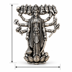 Shri Krishna Virat Roop Brooch Silver Plated Brass Religious Brooch for Men and Women