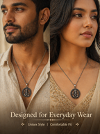 Divine Round Ganesha Pendant for Men & Women