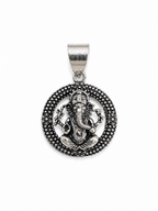 Divine Round Ganesha Pendant for Men & Women