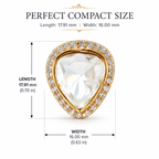 Gold Plated 925 Silver Moissanite Stud Earrings for Women | Elegant Everyday & Party Wear Earrings