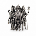 Brahma Vishnu Mahesh Tridev Silver Plated Brass Brooch | Hindu God Tridev Brooch | Spiritual & Religious Jewelry for Men & Women