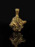 Narasimha & Varaha Avatar Gold Plated Brass Pendant | Lord Vishnu Dual Avatar Pendant | Premium Hindu Spiritual Pendant for Men & Women