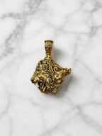 Narasimha & Varaha Avatar Gold Plated Brass Pendant | Lord Vishnu Dual Avatar Pendant | Premium Hindu Spiritual Pendant for Men & Women