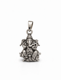 Premium Oxidised Silver Lord Ganesha Pendant | Ganpati Bappa Spiritual Jewellery for Protection & Prosperity