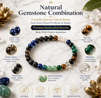 Dhanyog Natural Gemstone Bracelet | Premium Handmade Crystal Bead Bracelet