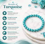 Natural Turquoise Stone Bracelet | Handmade Gemstone Bracelet for Everyday Wear