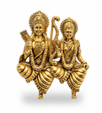 Ram Sita Antique Gold Finish Brooch – Elegant Devotional Jewellery