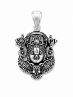 Oxidized Lord Venkateswara (Balaji) Pendant | Antique Silver Finish Tirupati Balaji Necklace | Spiritual Temple Jewelry