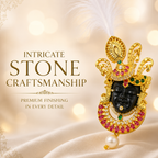 Shrinathji Wedding Kalangi for Groom | Gold Plated Brass Safa Brooch