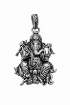 Premium Oxidised Silver Lord Ganesha Pendant | Ganpati Bappa Spiritual Jewellery for Protection & Prosperity