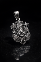 Oxidized Lord Venkateswara (Balaji) Pendant | Antique Silver Finish Tirupati Balaji Necklace | Spiritual Temple Jewelry