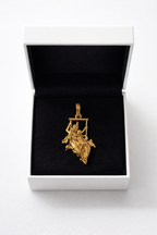 Gold Plated Radha Krishna Jhula Pendant | Swing Design Krishna Couple Necklace Charm | Spiritual Religious Jewelry for Men & Women