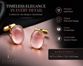 Royal Pink Crystal Formal Shirt Cufflinks for Men