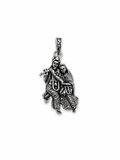 Radha Krishna Pendant Oxidized Finish – Divine Love Couple Locket, Flute Krishna Jewelry, Spiritual Hindu Pendant, Unisex Religious Gift, Antique Silver Look Necklace Pendant