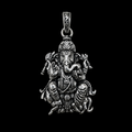 Antique Silver Ganesh Ji Mushak Pendant for Men & Women | Detailed Lord Ganesha Spiritual Locket | Traditional Religious Jewelry Pendant Without Chain
