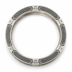 925 Sterling Silver Hanuman Chalisa Kada | Jai Shri Ram Engraved Religious Kada for Men & Women