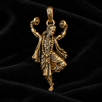 Hanuman Ji Pendant Gold Plated Brass Hindu God Pendant for Men & Women Religious Spiritual Jewelry