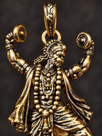 Hanuman Ji Pendant Gold Plated Brass Hindu God Pendant for Men & Women Religious Spiritual Jewelry