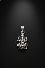 Oxidized Lord Ganesha Pendant | Antique Silver Finish Ganpati Necklace | Spiritual Hindu Jewelry for Daily & Festive Wear