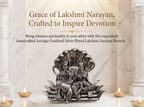 Silver Plated Brass Lakshmi Narayan Divine Brooch for Men & Women | Spiritual Temple Jewelry
