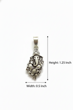 Oxidized Silver Lord Ganesha Pendant – Antique Finish Spiritual Charm