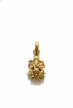 Gold Plated Lord Ganesha Pendant | Divine Ganpati Charm Necklace | Spiritual Hindu Jewelry for Daily & Festive Wear