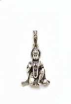 Oxidized Silver Lord Hanuman Pendant | Bajrangbali Blessing Jewelry | Hindu Spiritual Necklace for Men & Women | Religious Gift for Protection & Strength