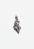 Silver Plated Radha Krishna Pendant | Divine Love Swing Design | Religious Spiritual Jewellery for Men & Women