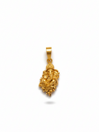 Divine Lord Ganesha Gold Plated Pendant – Elegant Spiritual Charm