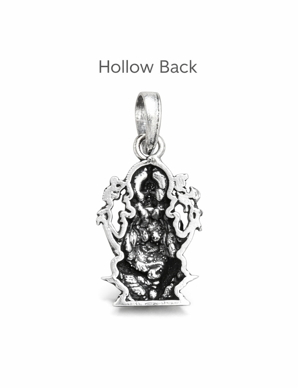 Oxidized Silver Lord Ganesha Pendant | Ganpati Bappa Idol Necklace | Antique Finish Hindu Spiritual Jewelry | Divine Blessing Charm for Men & Women | Traditional Ethnic Religious Gift