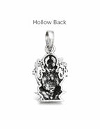 Oxidized Silver Lord Ganesha Pendant | Ganpati Bappa Idol Necklace | Antique Finish Hindu Spiritual Jewelry | Divine Blessing Charm for Men & Women | Traditional Ethnic Religious Gift